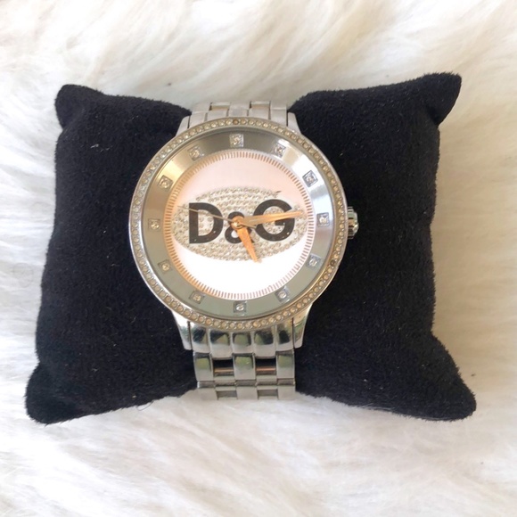 D&G Dolce & Gabbana Time Silver Tone Women's Watch - Picture 1 of 9